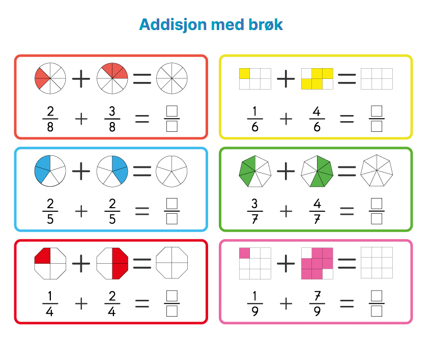 Addisjon med brøk